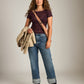 FREE PEOPLE - Angelina Lace Tee - 