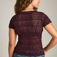 FREE PEOPLE - Angelina Lace Tee - 