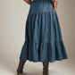 LOVEFINN - Tiered Denim Skirt - 