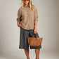 LOVEFINN - Stripe Tie-Back Shirt - 