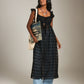 LOVEFINN - Sheer Textured Chiffon Dress - 