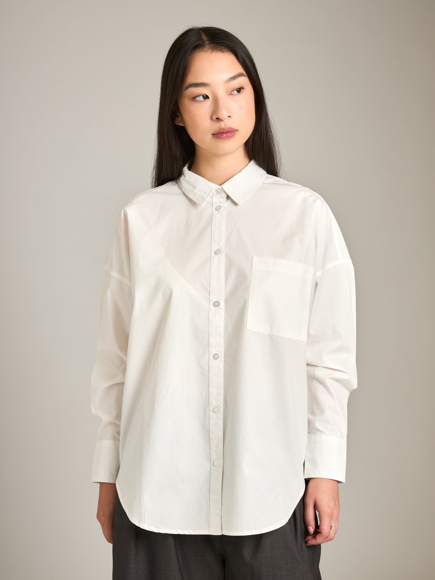 MONK & LOU - Emily Oversized Button Up Shirt - 
