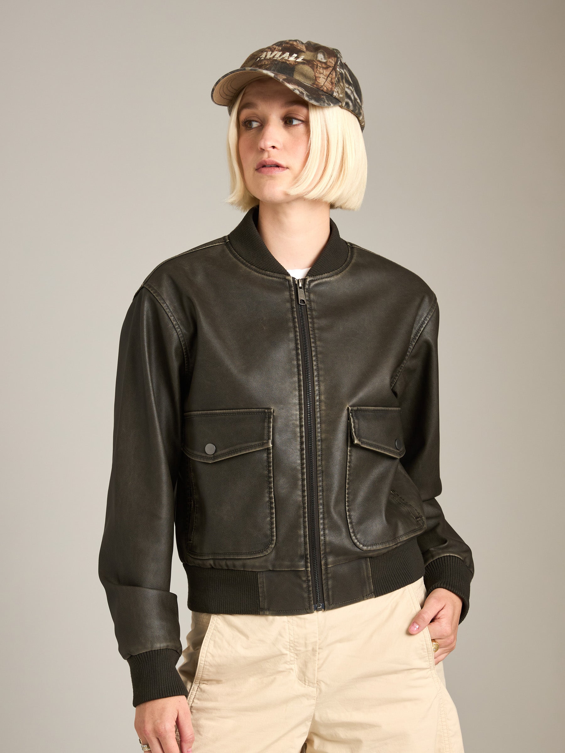 PROPAGANDA - Maddie Patch Pocket Bomber Jacket - 