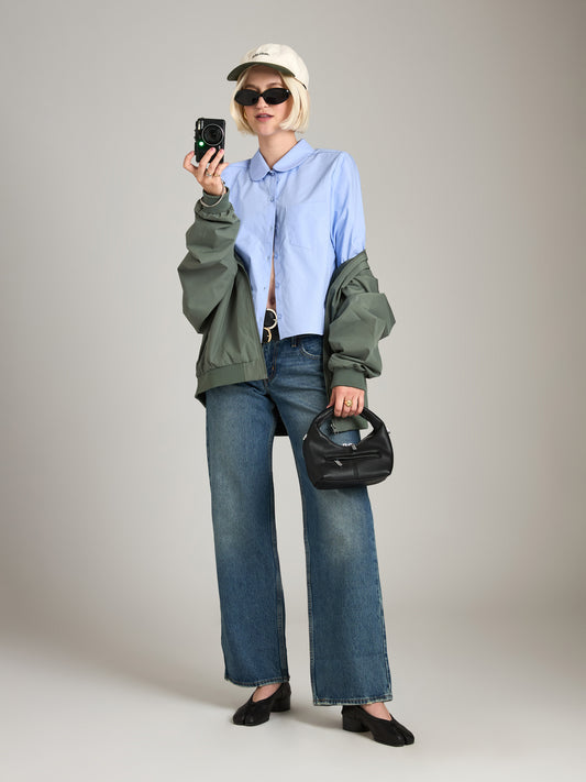 PROPAGANDA - Penny Peter Pan Shirt - Light Blue
