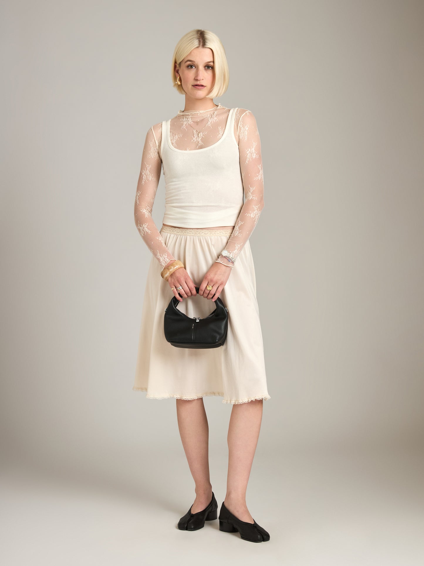 Charlita Floral Mock Neck Top