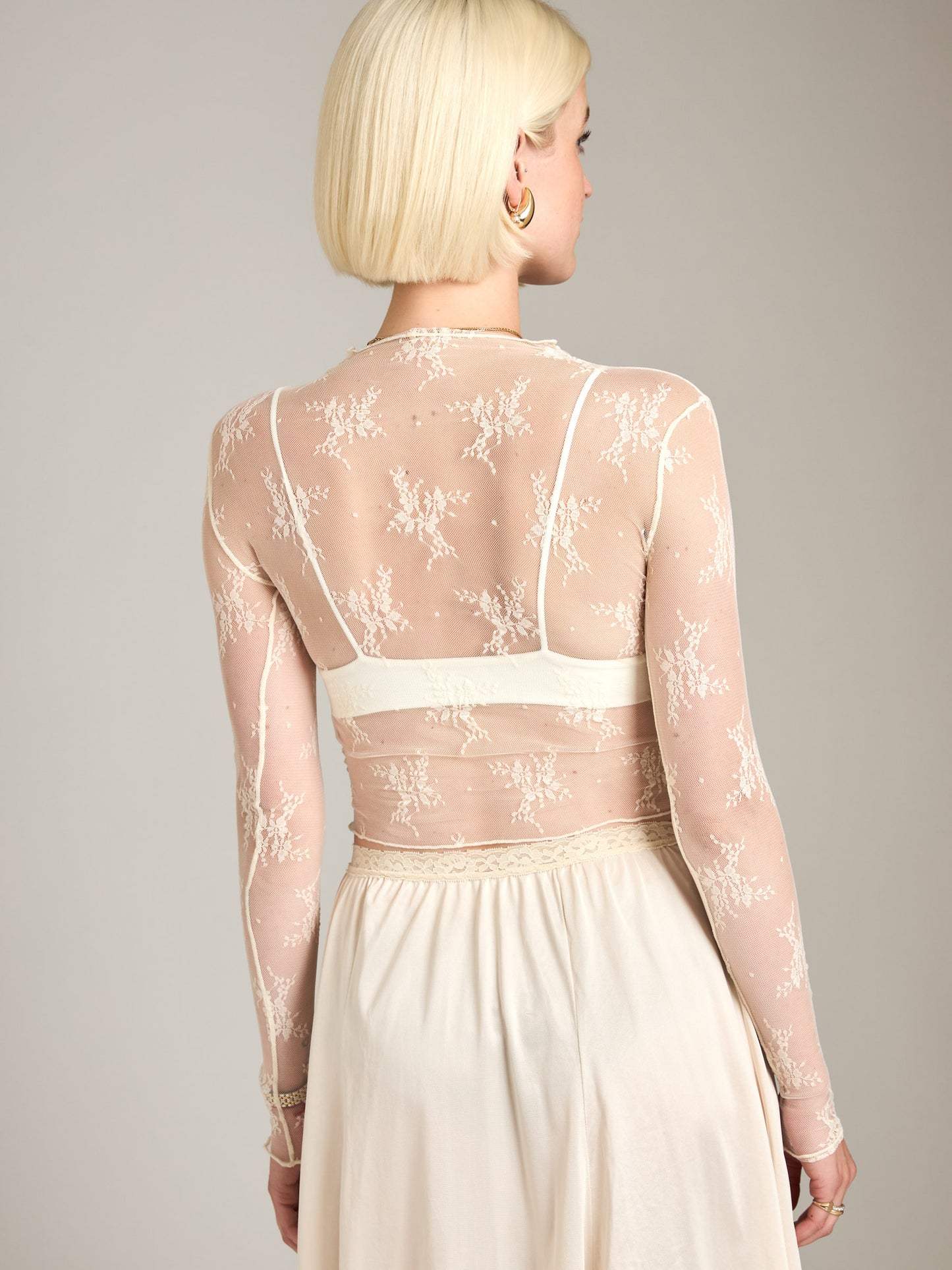 Charlita Floral Mock Neck Top