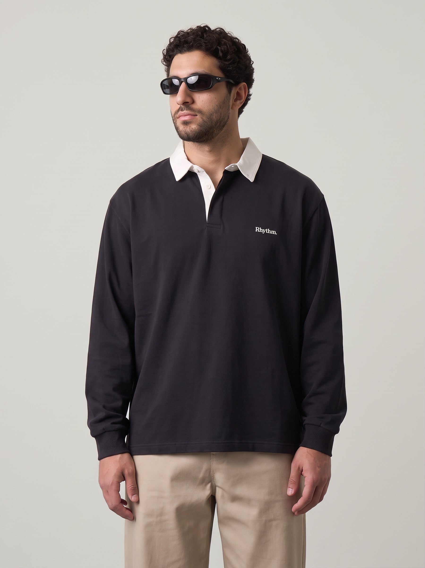 RHYTHM - Koa Vintage Rugby Polo Shirt - 