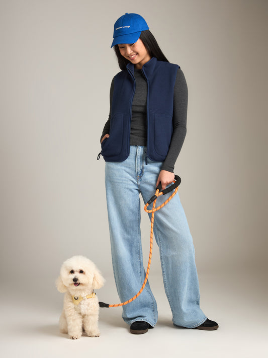 PGD - Maren Fleece Zip Vest - Navy