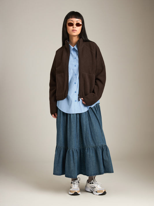 PGD - Noah Fleece Zip Jacket - Espresso