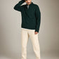 Jersey Stitch Quarter Zip Sweater