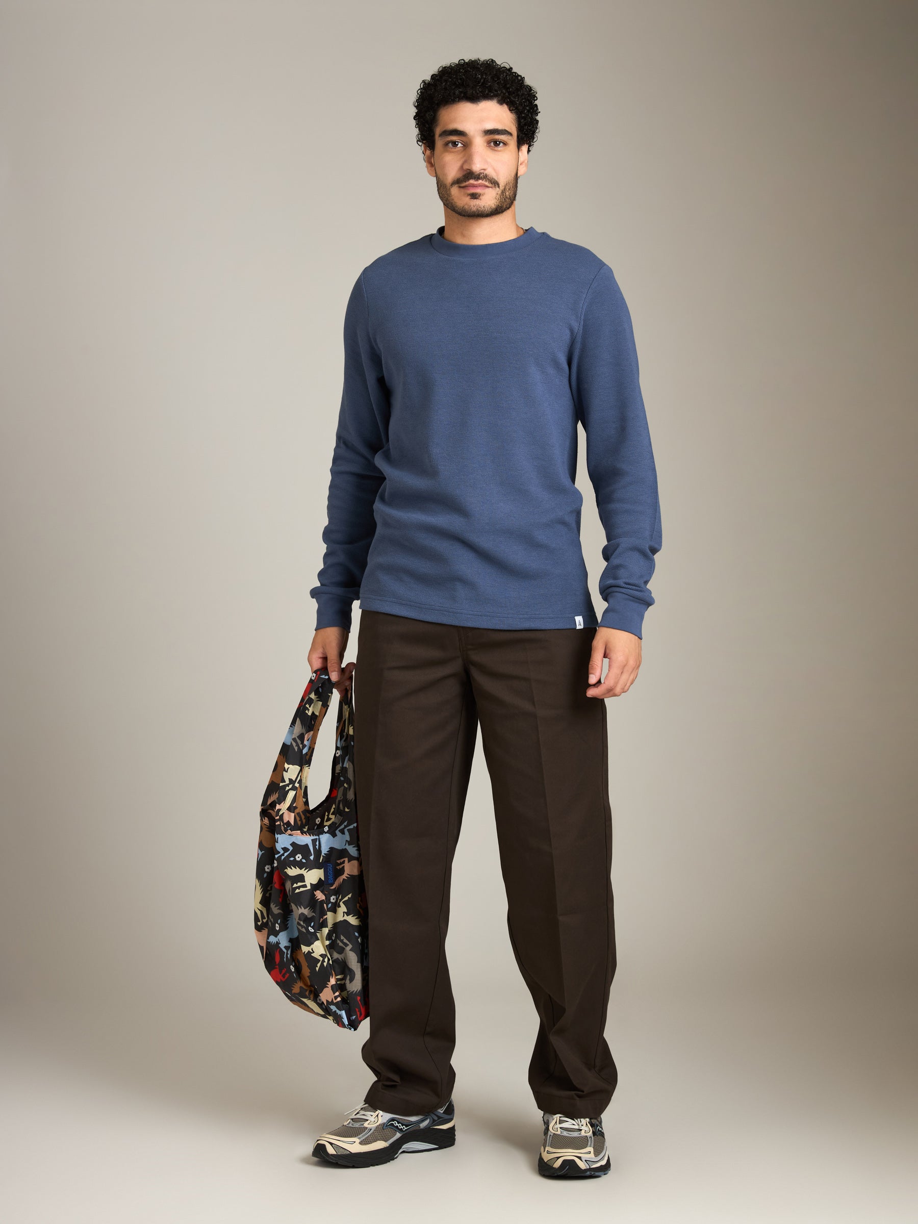 ATRIUM - Thermal Jersey Longsleeve T-Shirt - Denim Blue