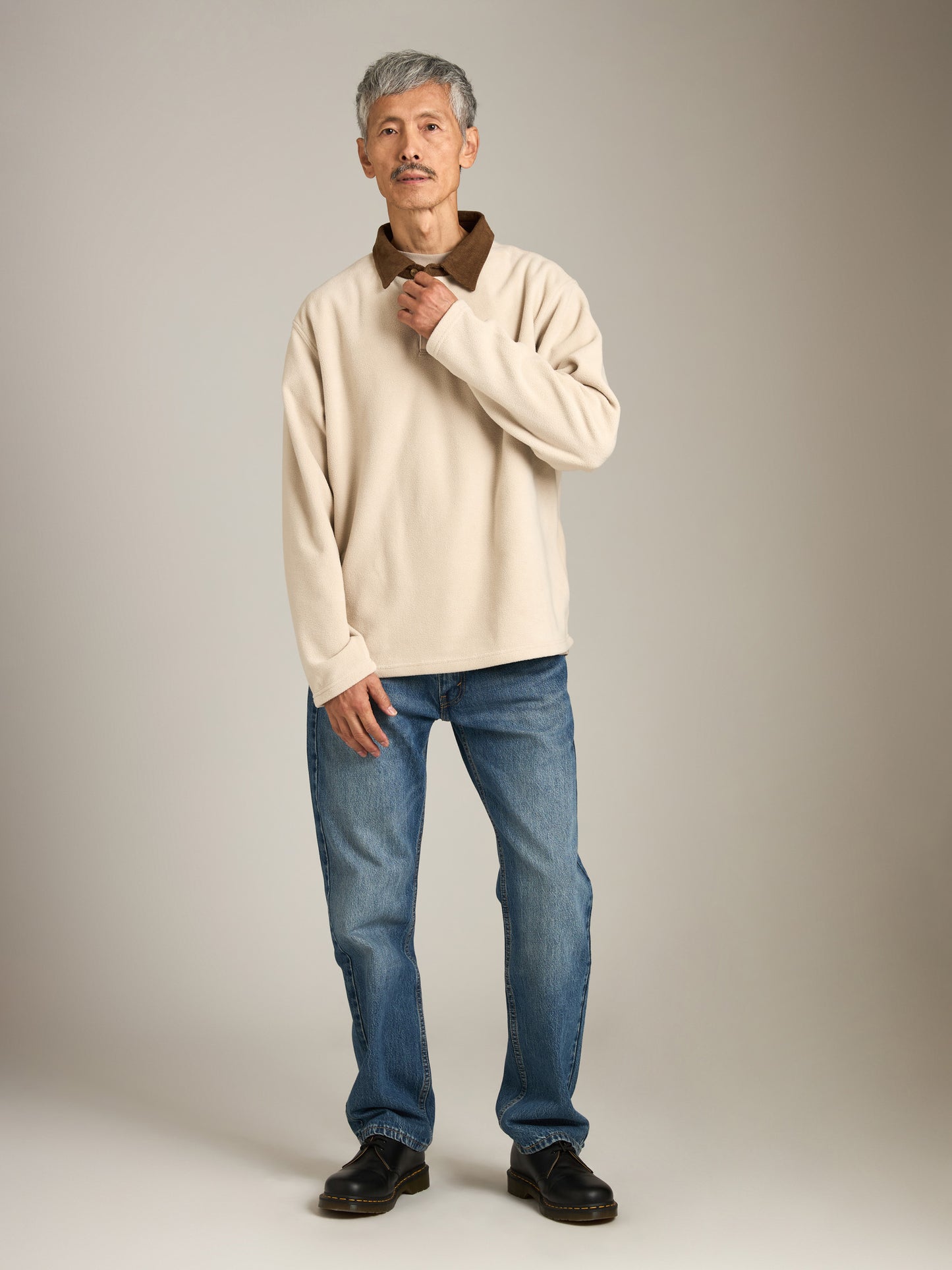 RHYTHM - Awake Polar Fleece Polo Shirt - 