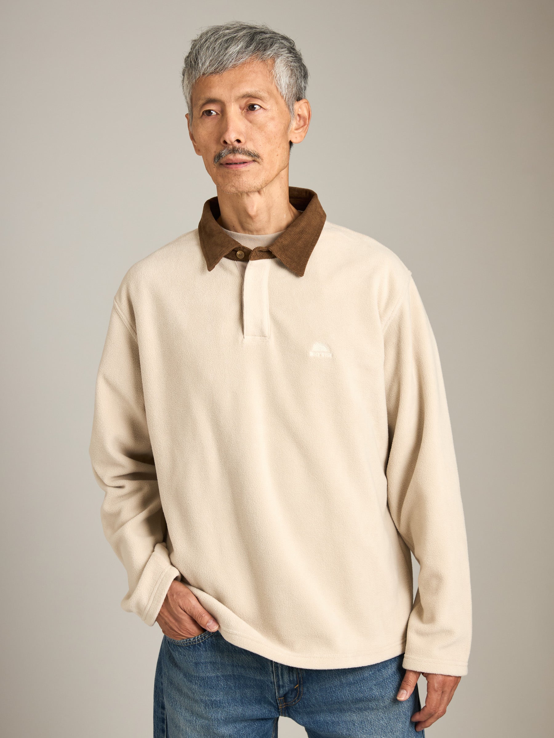 RHYTHM - Awake Polar Fleece Polo Shirt - 