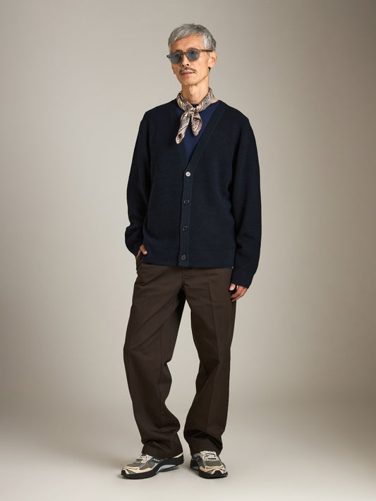 Waffle Classic Cardigan Sweater
