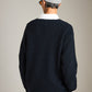 ATRIUM - Honeycomb Knit Crewneck Pullover Sweater - 