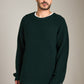 ATRIUM - Honeycomb Knit Crewneck Pullover Sweater - 