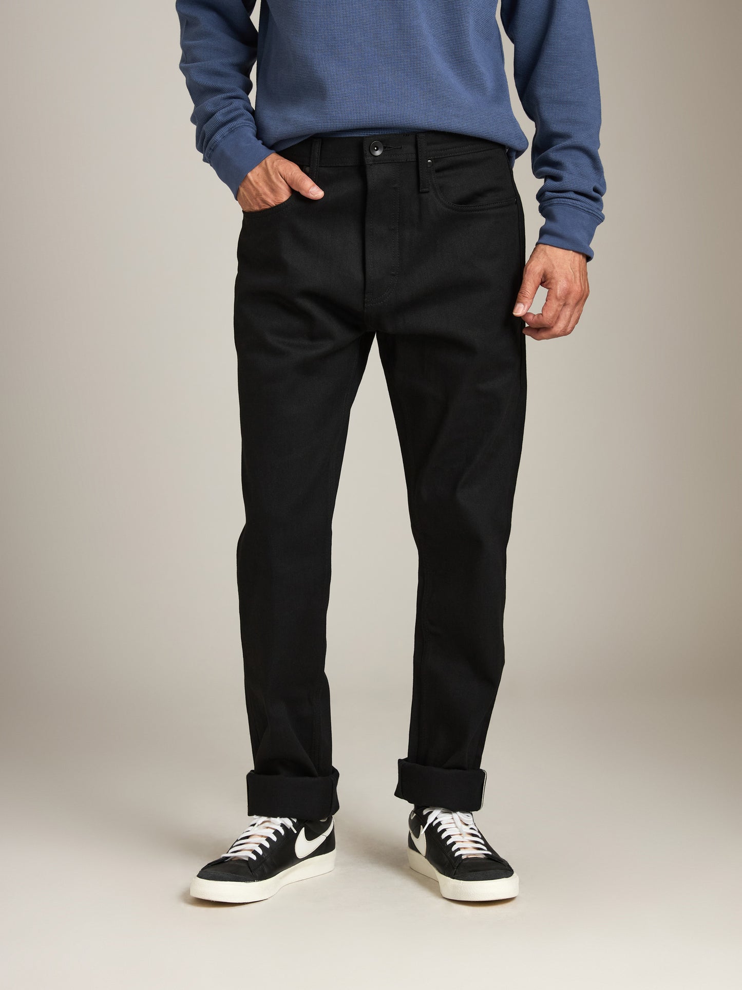 UNBRANDED - UB244 Tapered Stretch Selvedge - Black - 