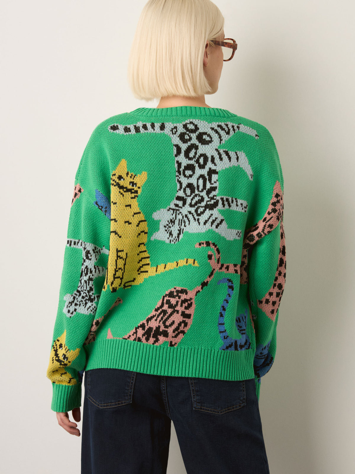 LOVEFINN - Cat Crewneck Sweater - 