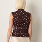 LOVEFINN - Polka Dot Mockneck Shell - 