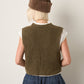 LOVEFINN - Sweater Vest and T-Shirt Combo Top - 