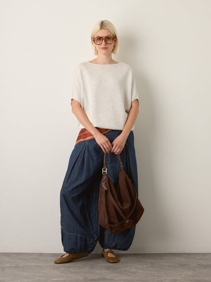 LOVEFINN - Scuba Dolman Tunic - Ash Grey
