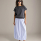 LOVEFINN - Cuff Sleeve Top - Graphite