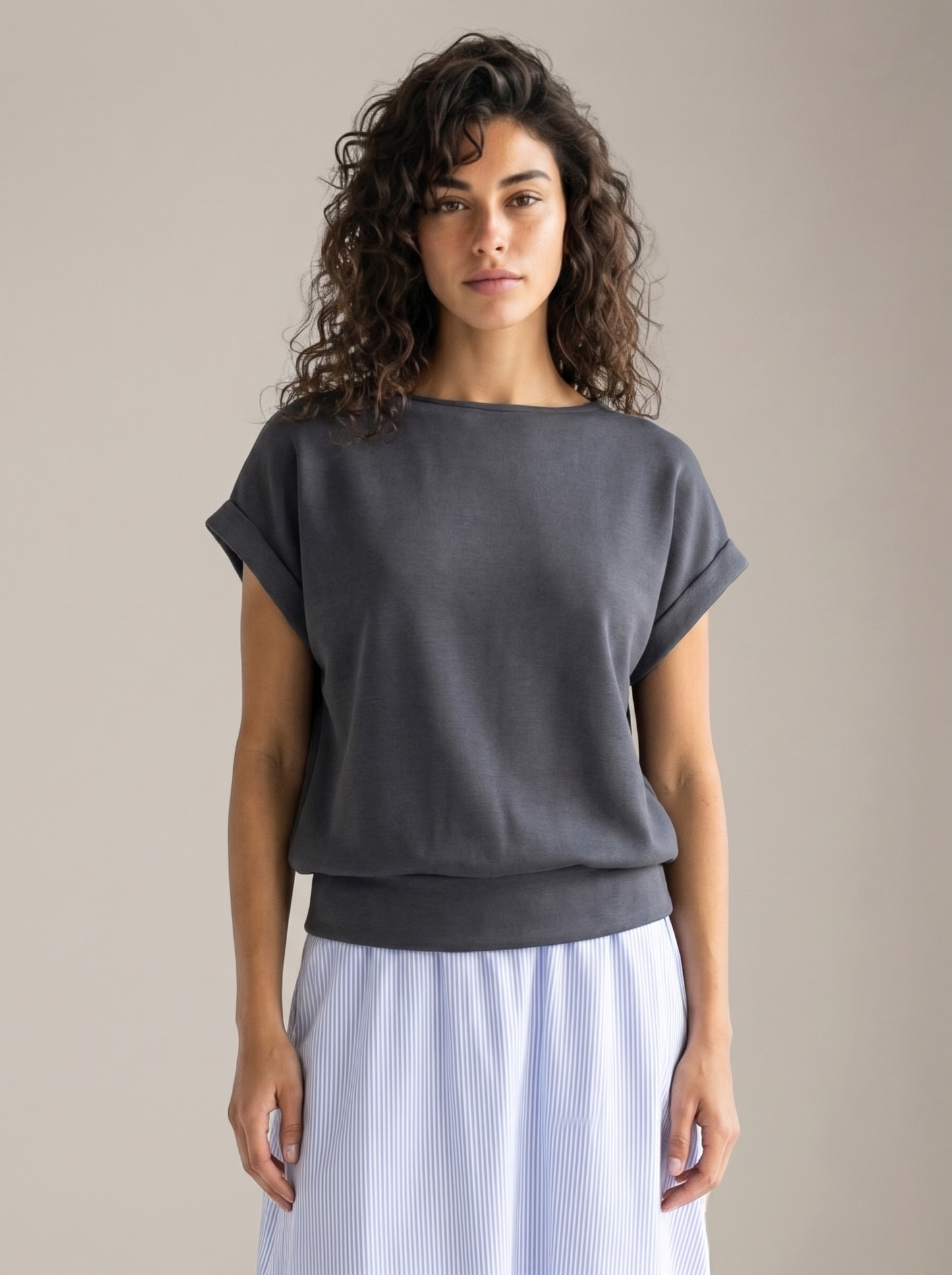 LOVEFINN - Cuff Sleeve Top - 