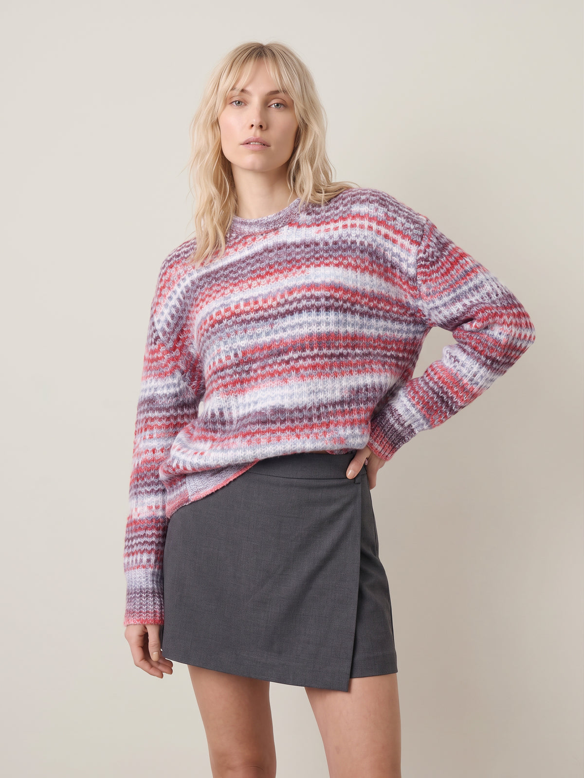 JJXX - Simone Space Dye Crewneck Sweater - 