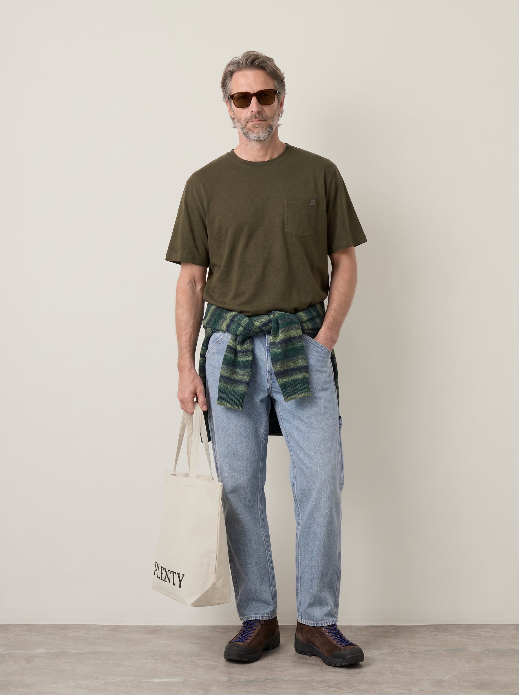 JACK & JONES - Dover Slub Pocket T-Shirt - Rosin