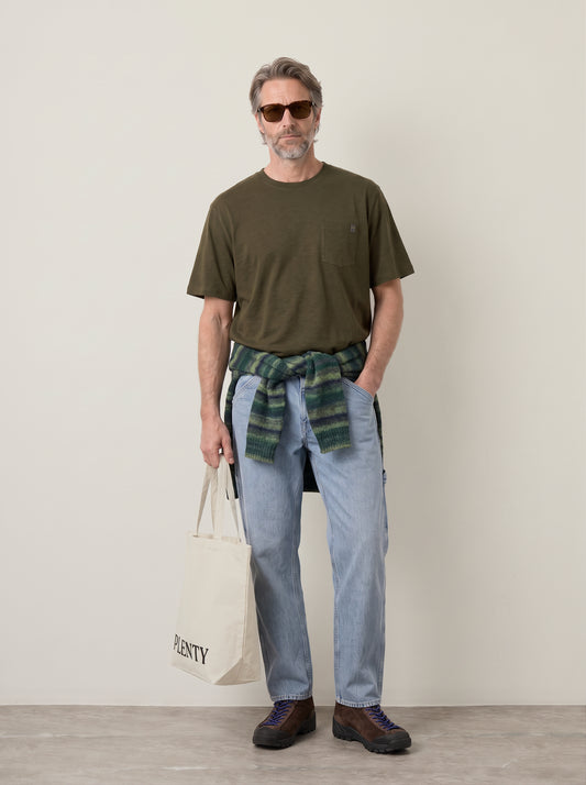 JACK & JONES - Dover Slub Pocket T-Shirt - Rosin