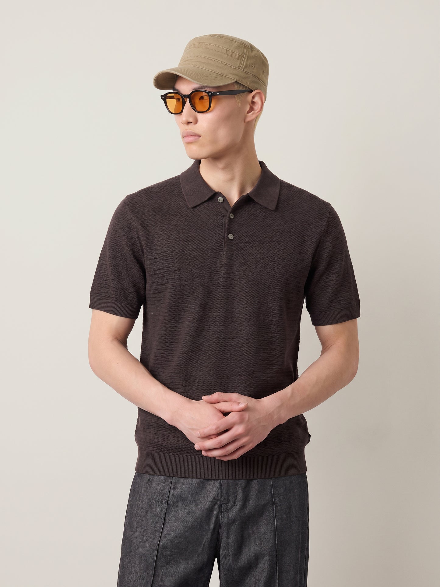 Premium Riley Knit Shortsleeve Polo