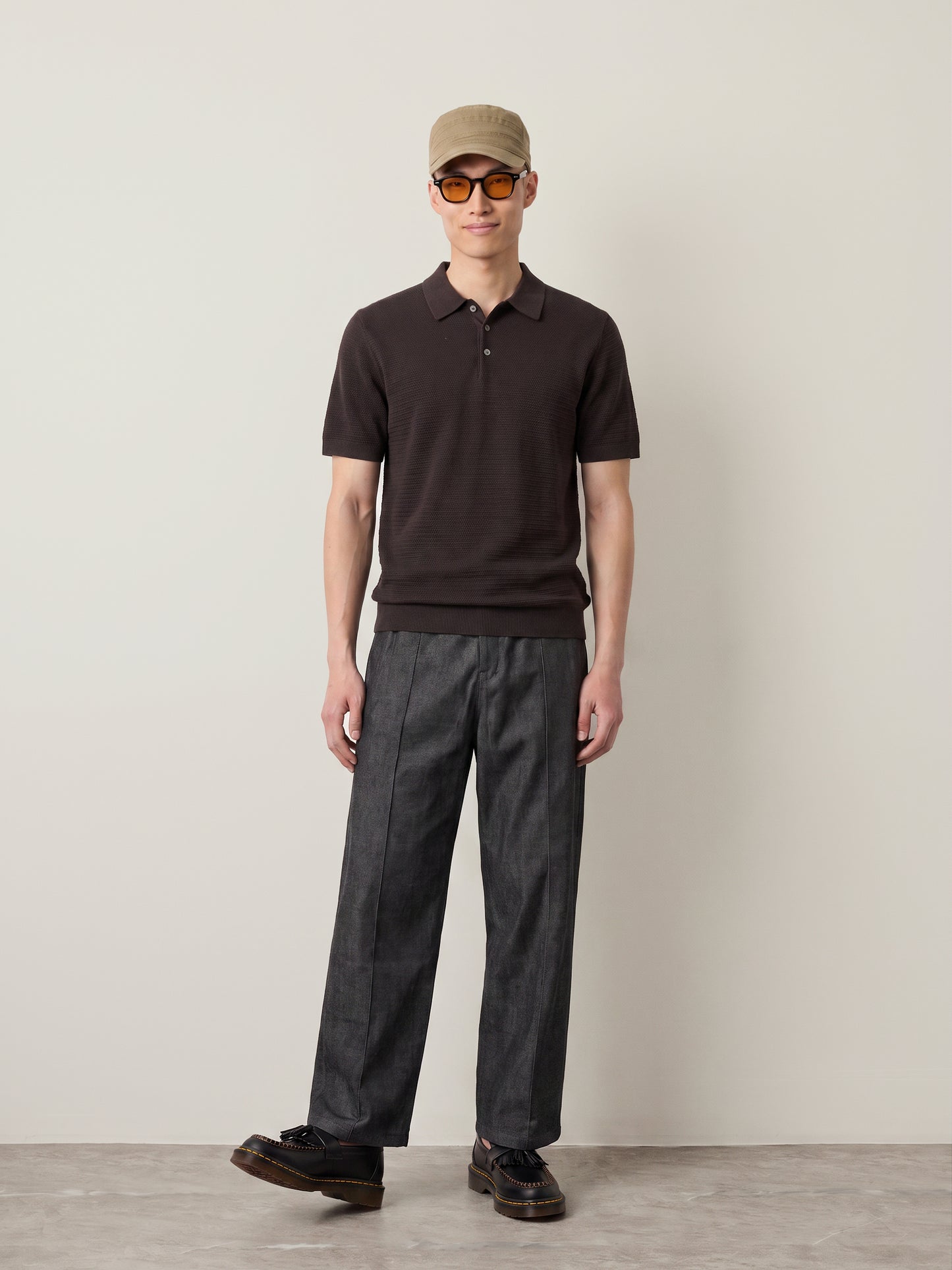 Premium Riley Knit Shortsleeve Polo