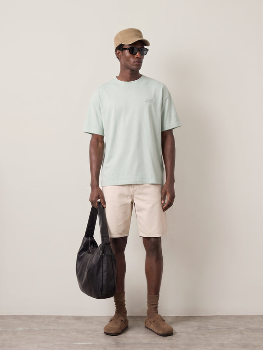 JACK & JONES - Eterna Shortsleeve Graphic T-Shirt - Aqua Grey