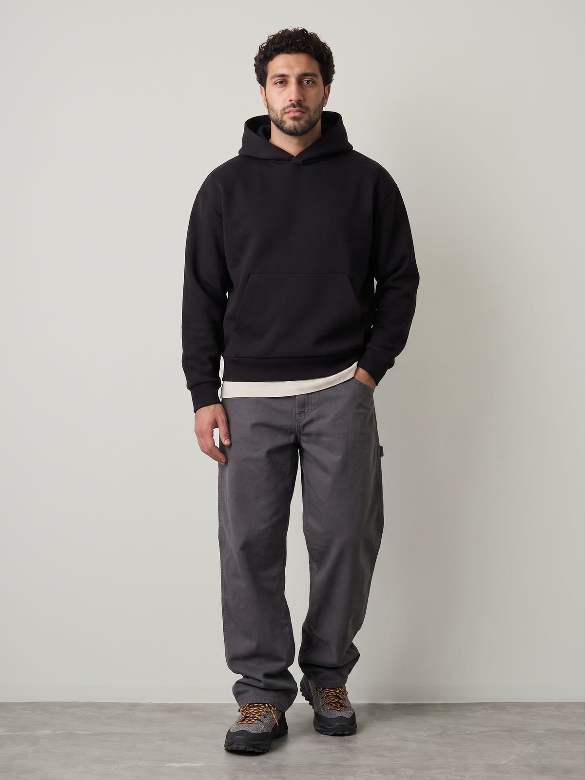 JACK & JONES - Barron Interlock Hoodie - Black