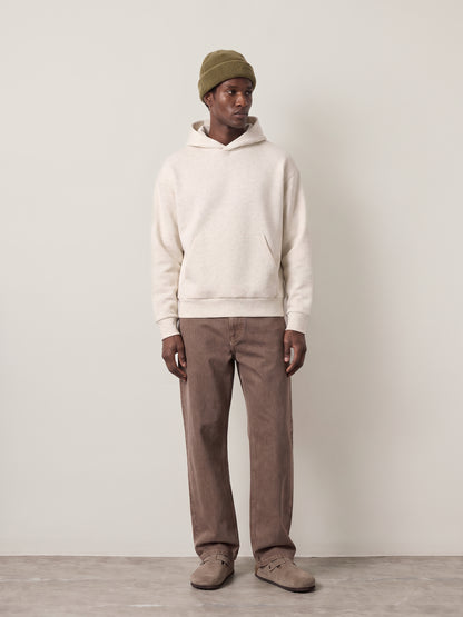 JACK & JONES - Barron Interlock Hoodie - White Melange