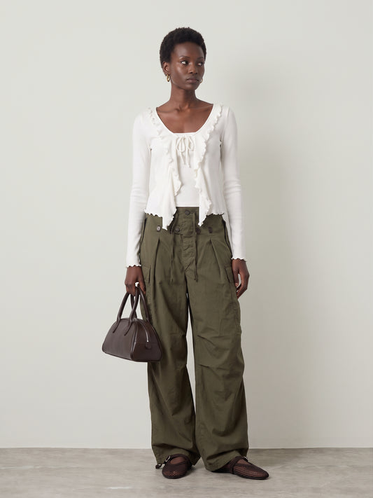 JJXX - Uma Bow Top - Cloud Dancer