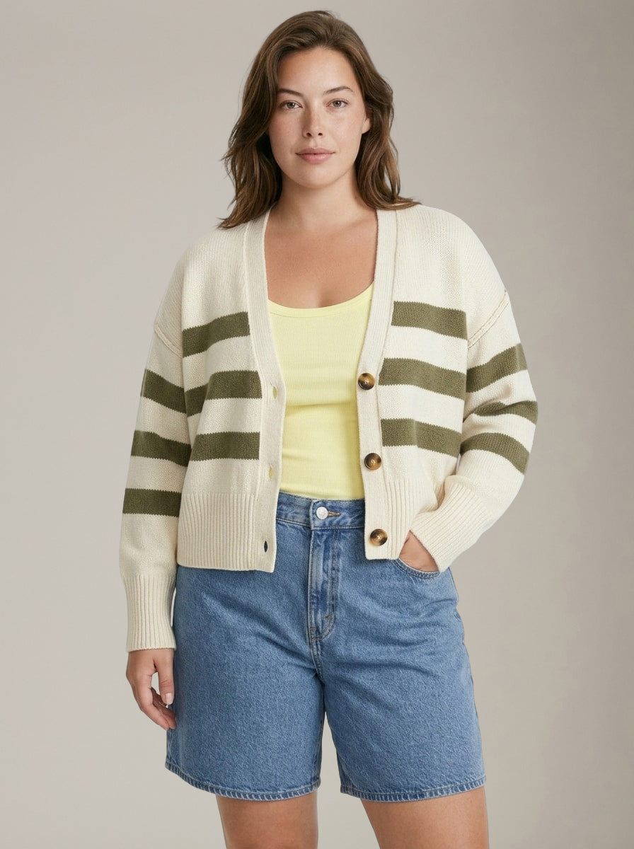LOVEFINN - Irena Stripe Cardigan - 