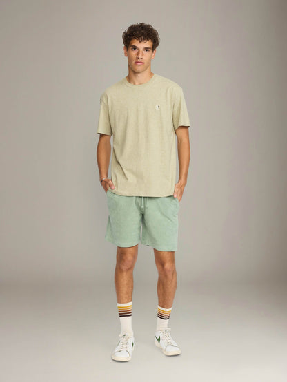 REVOLUTION - Espresso Embroidery T-Shirt - Light Green