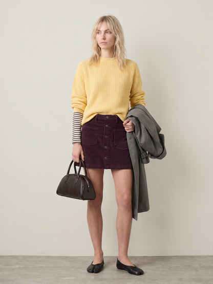 ONLY - Amazing Corduroy Skirt - Fudge