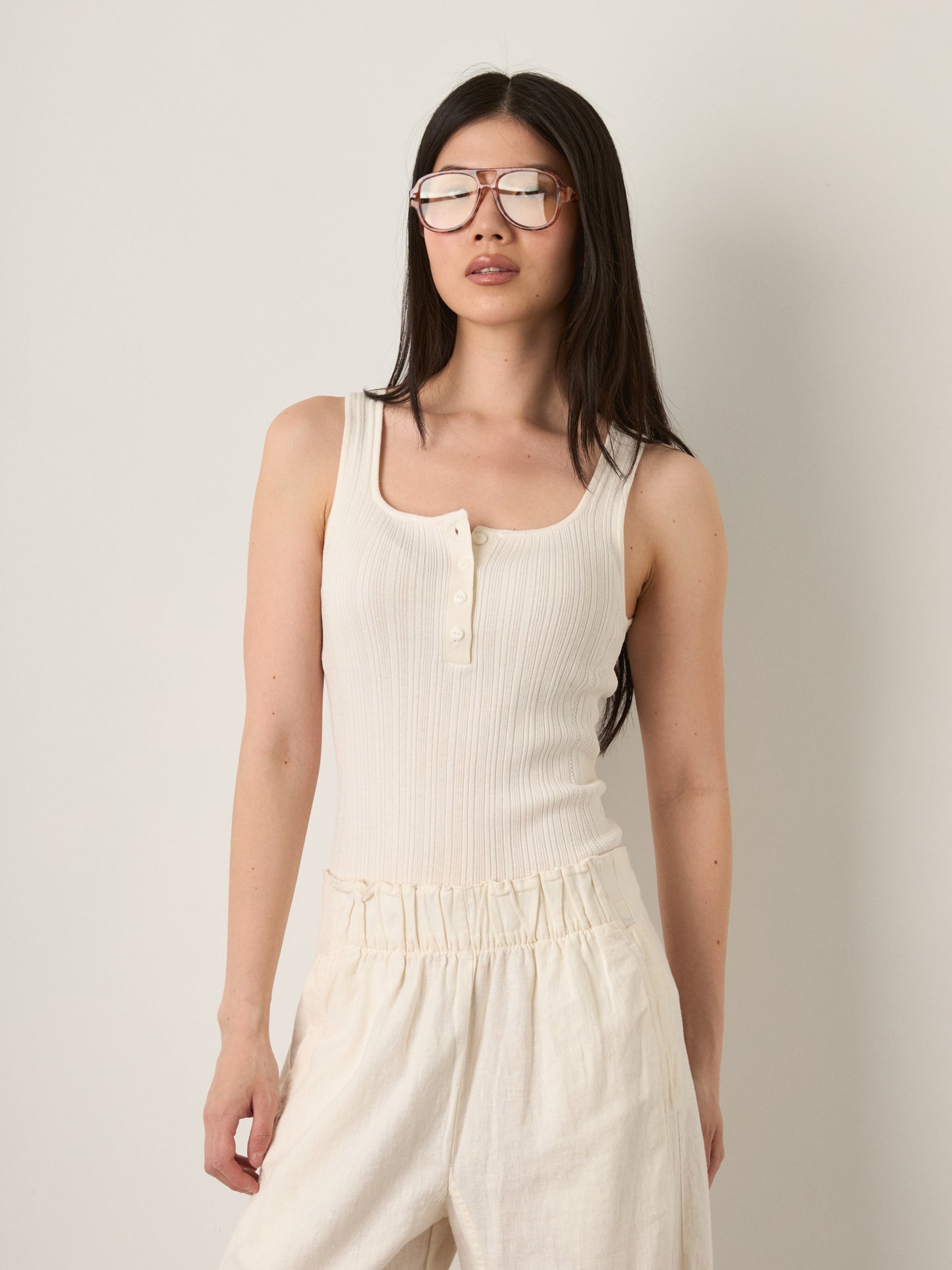 ONLY - Bree Square Neck Knit Tank Top - 