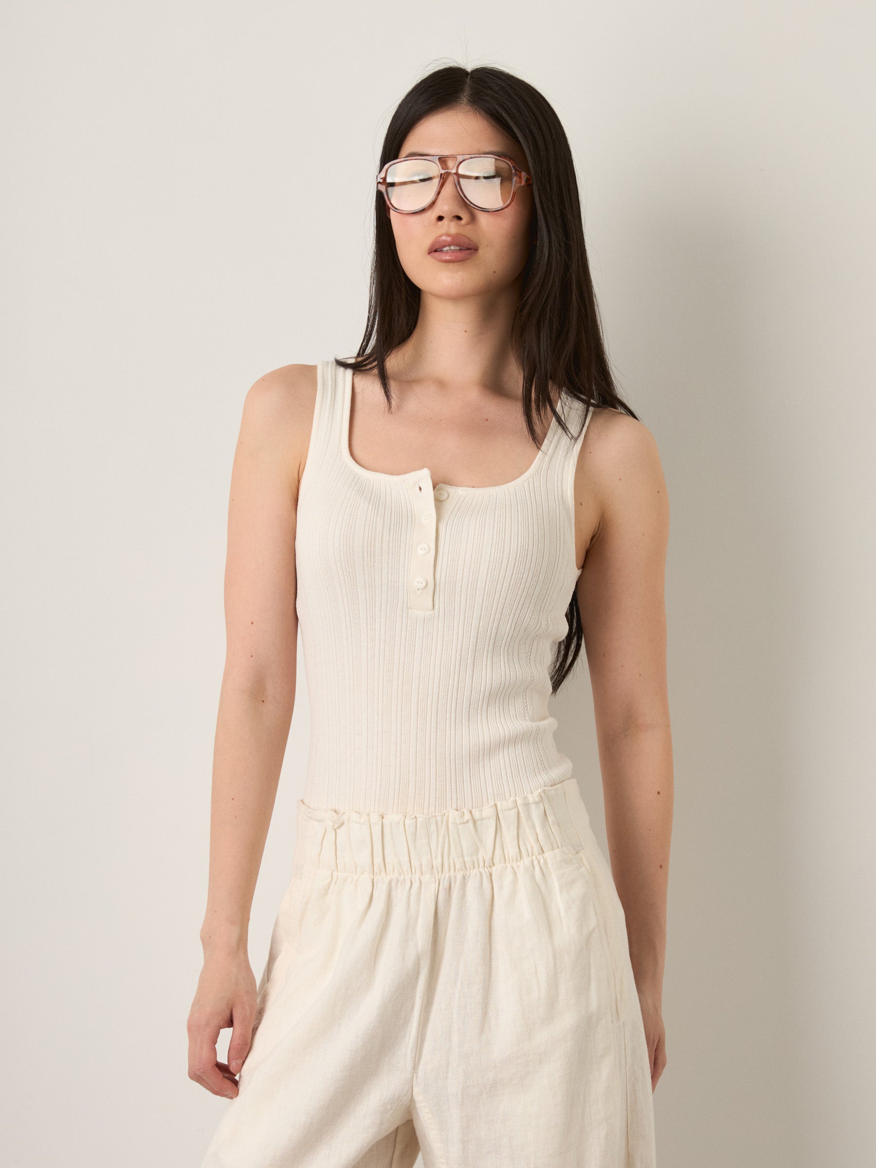 ONLY - Bree Square Neck Knit Tank Top - 