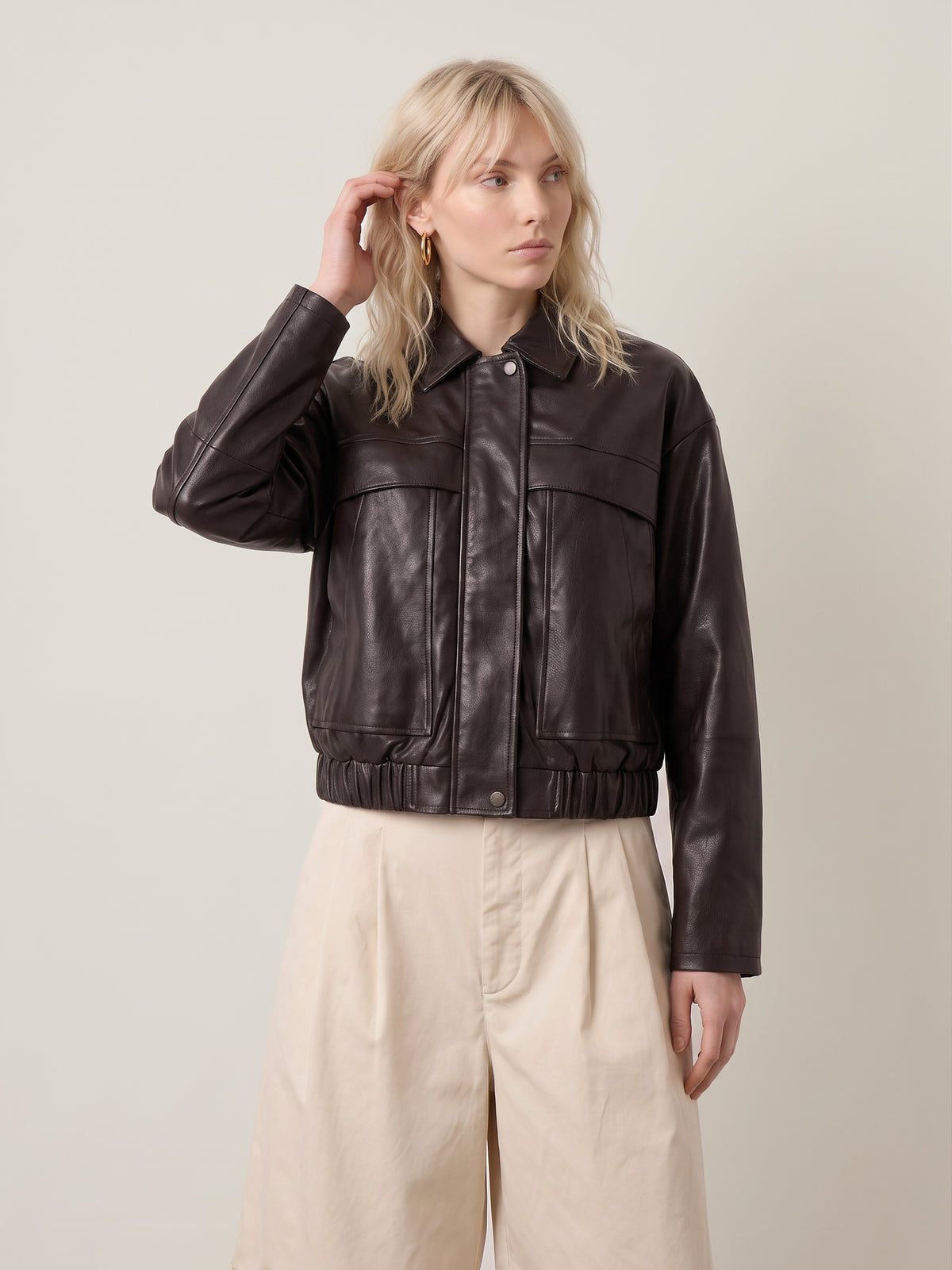 Melle Faux Leather Jacket