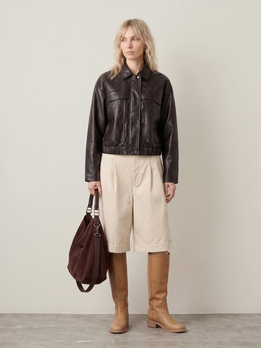 Melle Faux Leather Jacket