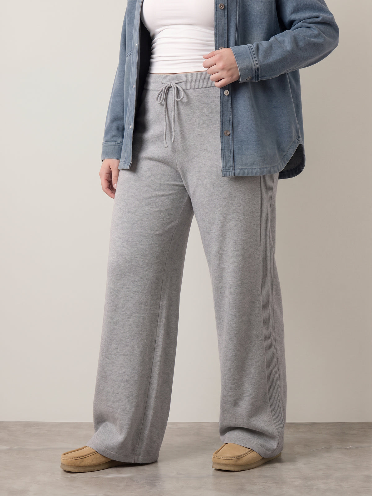 ONLY - Gigi Wide Knit Pants - 