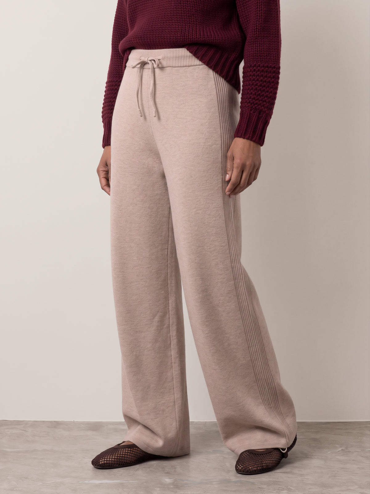 ONLY - Gigi Wide Knit Pants - 