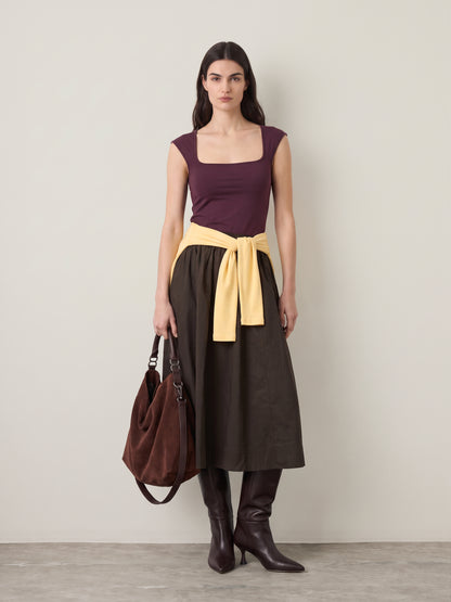 ONLY - Venezi Long Skirt - Bracken