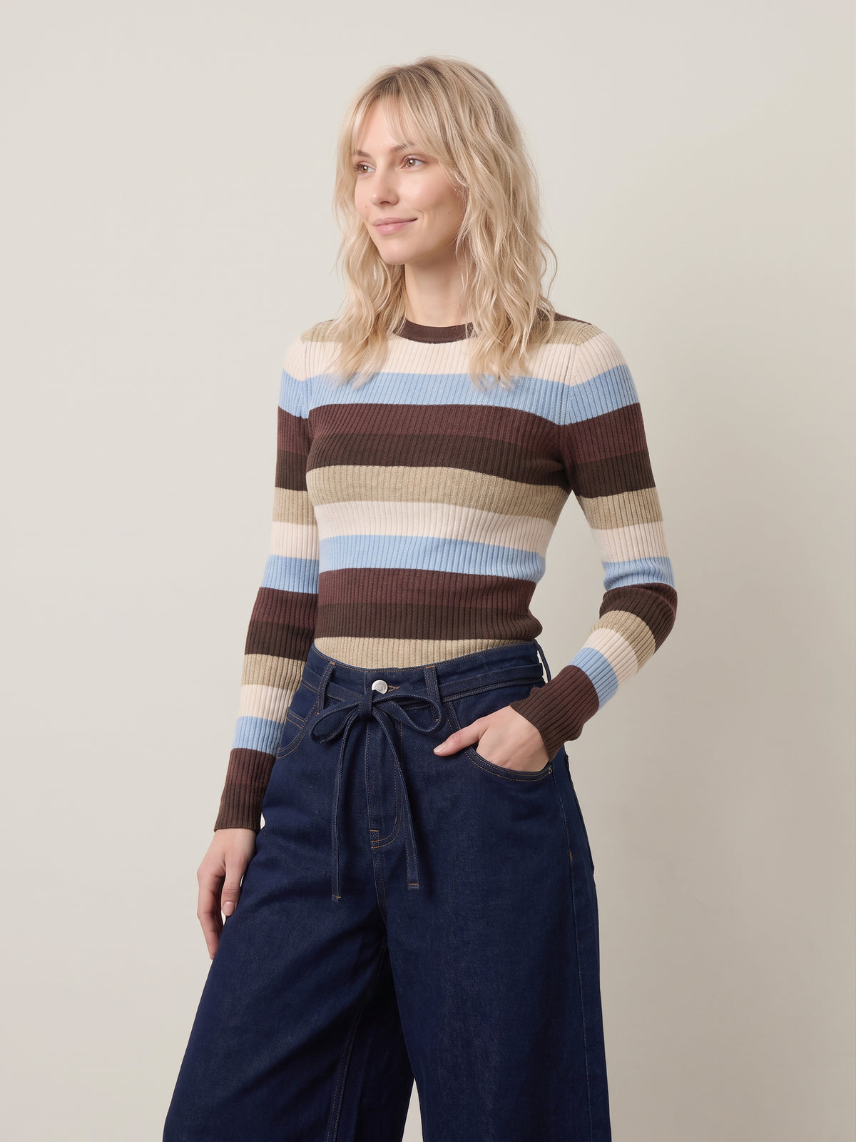 ONLY - Ibi Striped Pullover Sweater - 