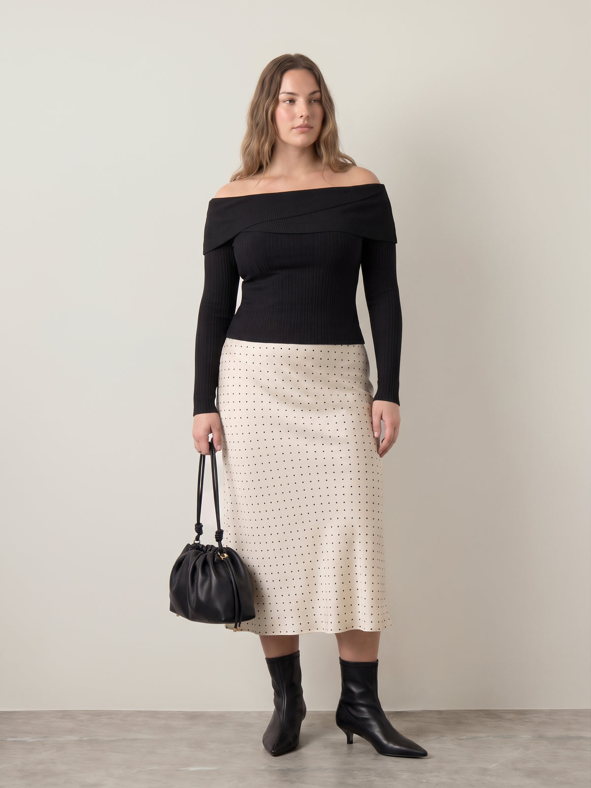 ONLY - Meddi Ribbed Off Shoulder Top - 