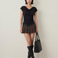 ONLY - Free Asymmetric Top - Black