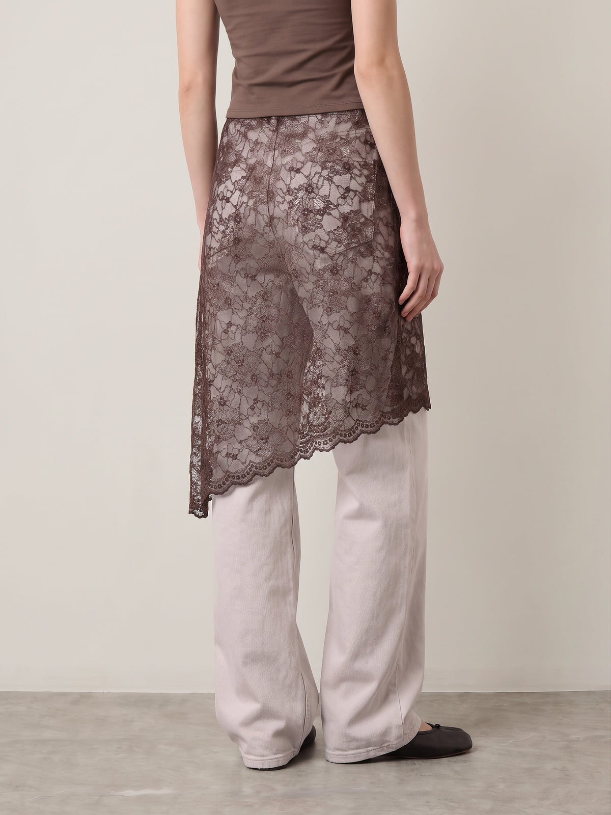 ONLY - Soba Lace Asymmetric Skirt - 